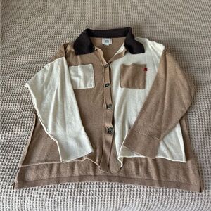 UO Color Blocked Button Down